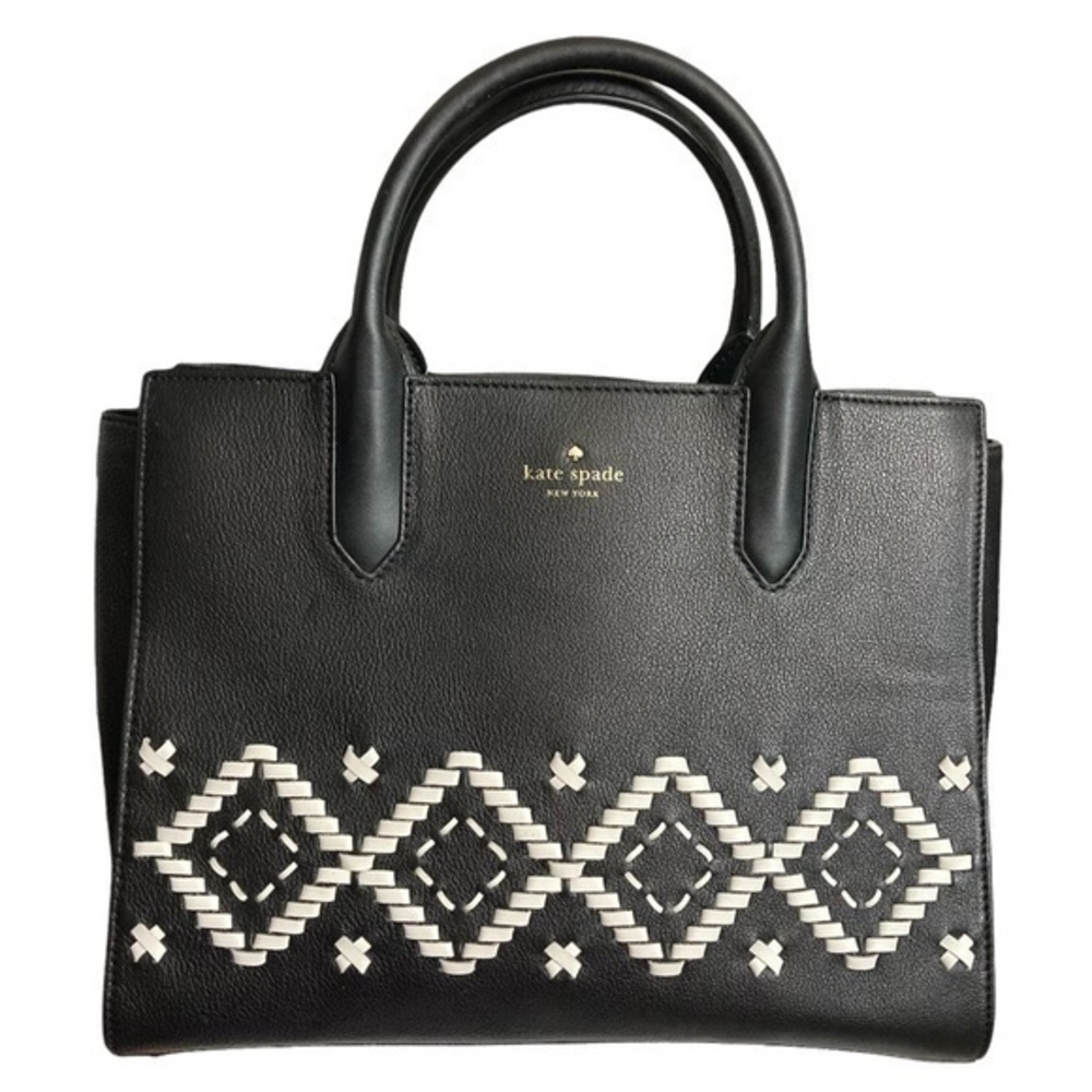 Kate spade black Flynn street meriwether tote bag